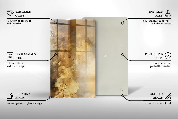 Tagliere in vetro Trama ricca