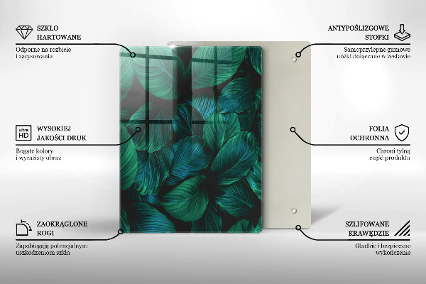 Tagliere in vetro Texture con oro