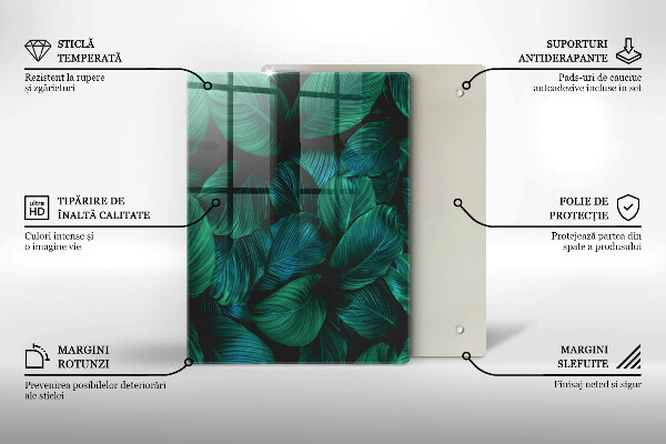 Tagliere in vetro Texture con oro