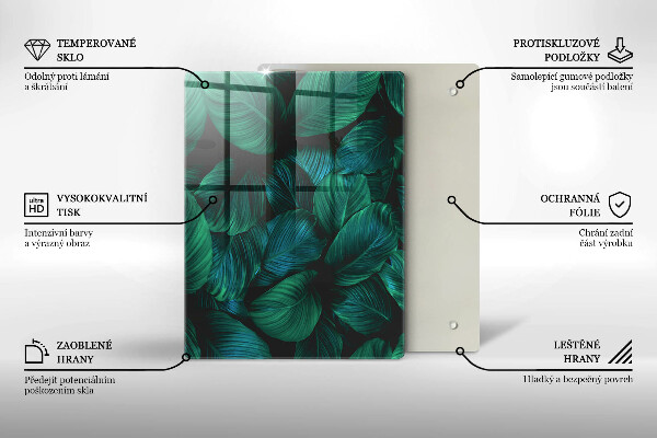 Tagliere in vetro Texture con oro