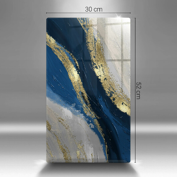 Tagliere in vetro Texture con oro