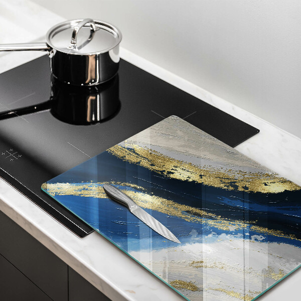 Tagliere in vetro Texture con oro