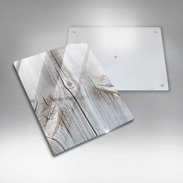 Tagliere in vetro Struttura in legno chiaro