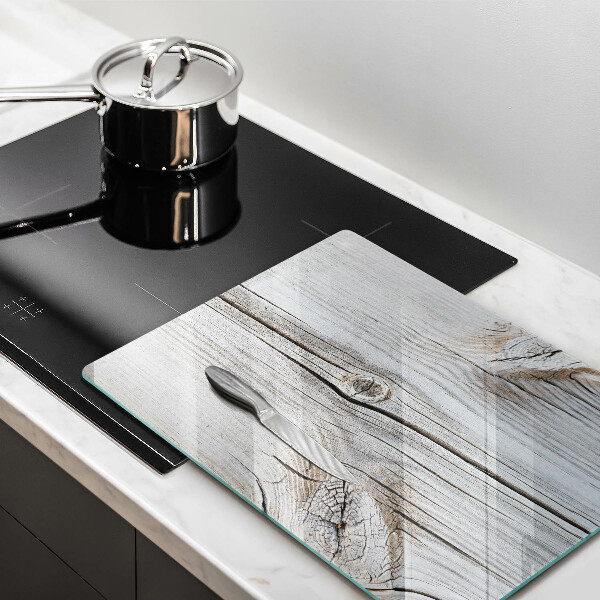 Tagliere in vetro Struttura in legno chiaro