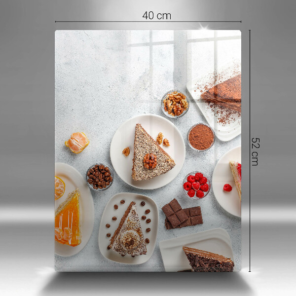 Tagliere in vetro La dolcezza della torta