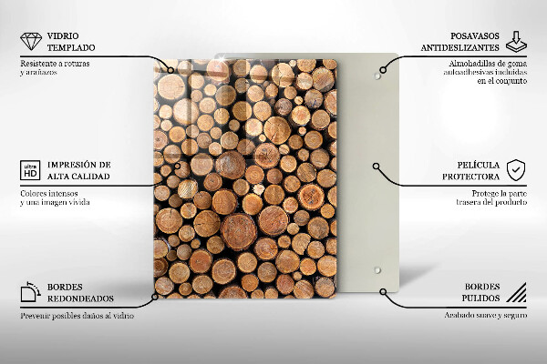 Tagliere in vetro La dolcezza della torta