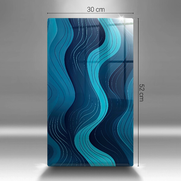 Tagliere in vetro Onde astratte