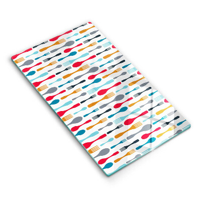 Tagliere in vetro Illustrazione del cucchiaio