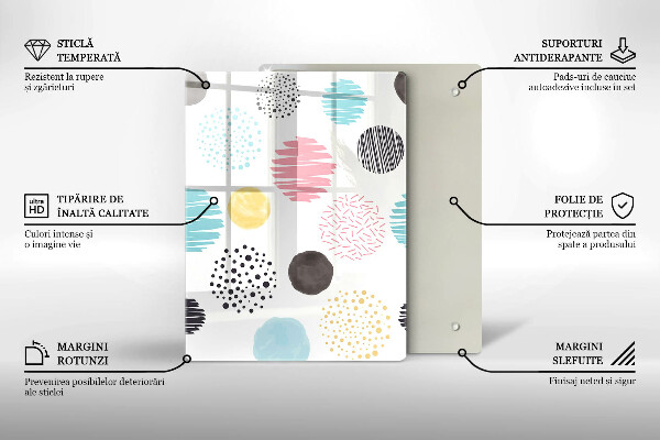 Tagliere in vetro Illustrazione del cucchiaio