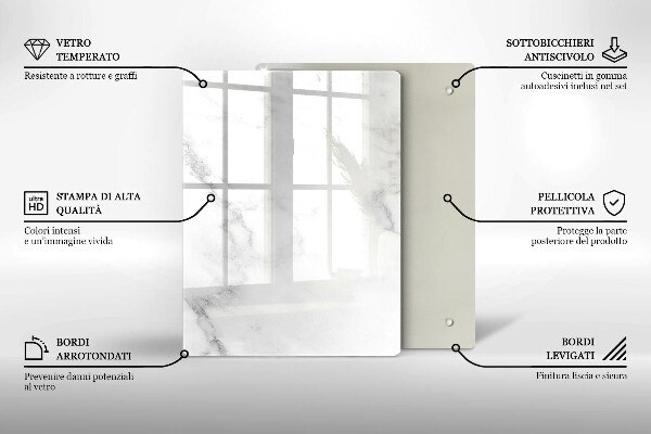 Tagliere in vetro Chicchi di caffè