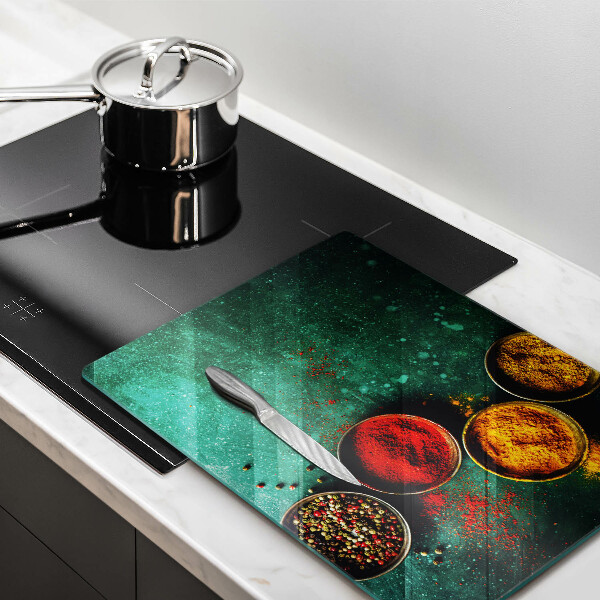 Tagliere in vetro Spezie orientali