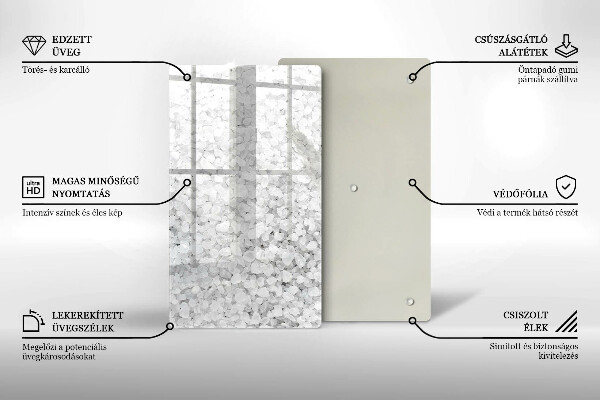 Tagliere in vetro Cristalli di sale