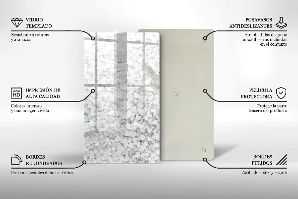 Tagliere in vetro Cristalli di sale