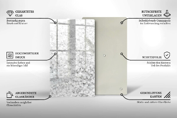 Tagliere in vetro Cristalli di sale