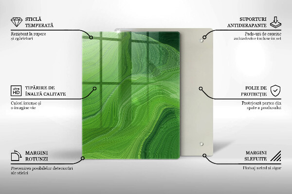 Tagliere in vetro Cristalli di sale