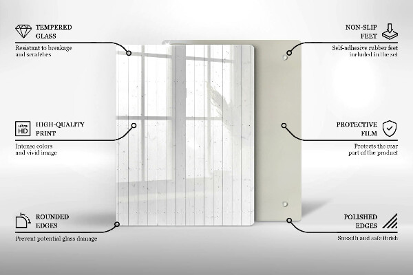 Tagliere in vetro Frutti delle feste