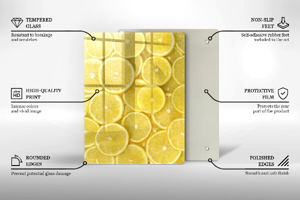 Tagliere in vetro Caramelle colorate