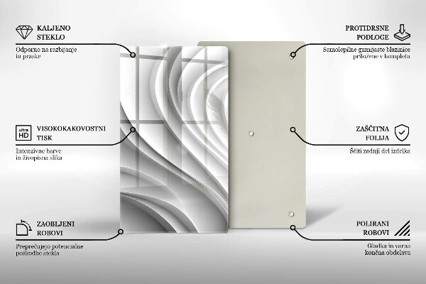 Tagliere in vetro Linee geometriche