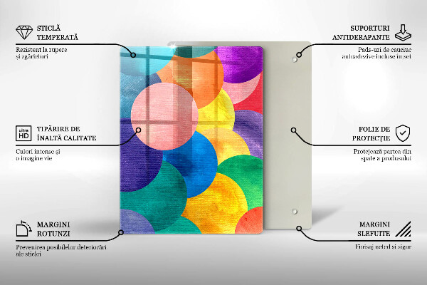 Tagliere in vetro Linee geometriche