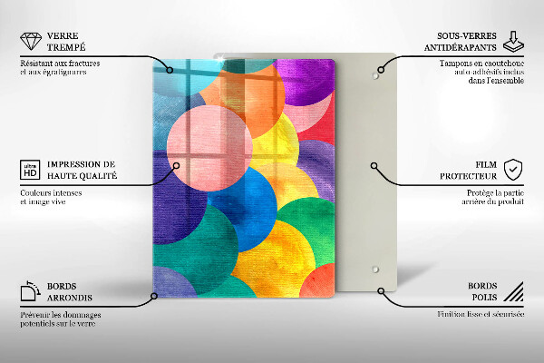 Tagliere in vetro Linee geometriche