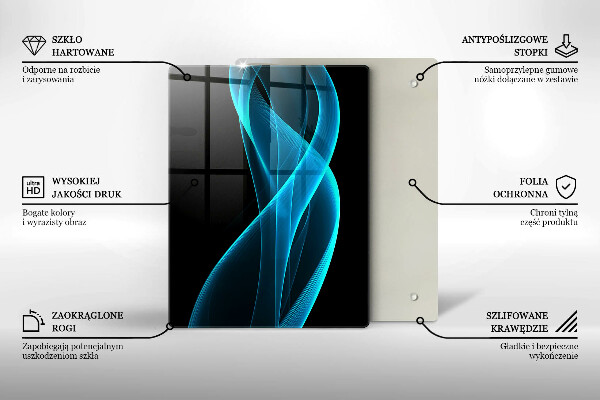 Tagliere in vetro Primo piano delle ciliegie