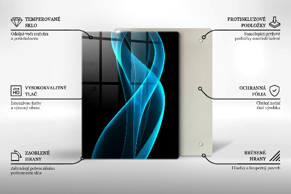 Tagliere in vetro Primo piano delle ciliegie