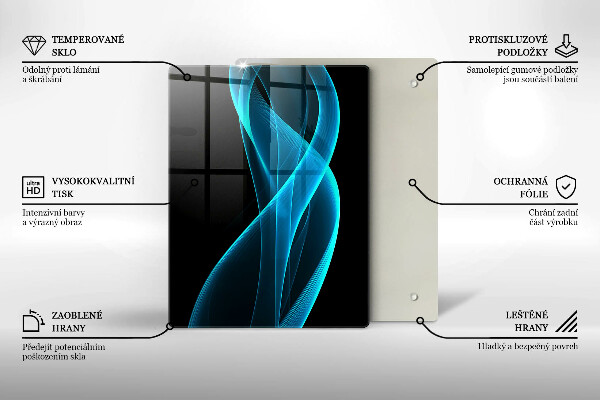 Tagliere in vetro Primo piano delle ciliegie