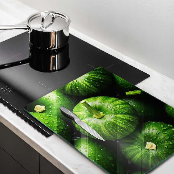 Tagliere in vetro Zucche verdi