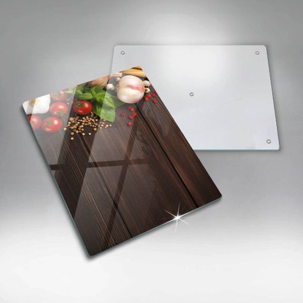 Tagliere in vetro Verdure sul tavolo