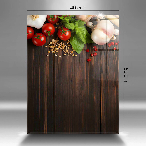 Tagliere in vetro Verdure sul tavolo