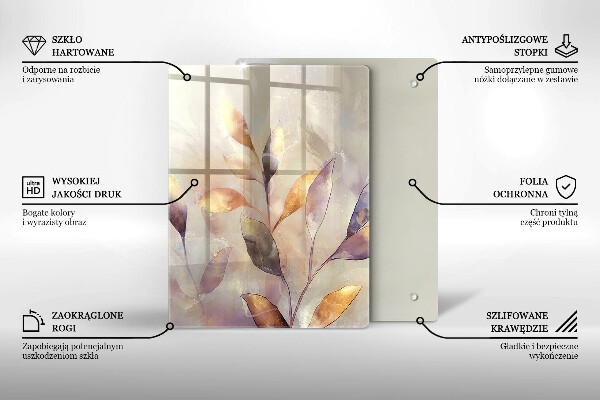 Tagliere in vetro Verdure sul tavolo