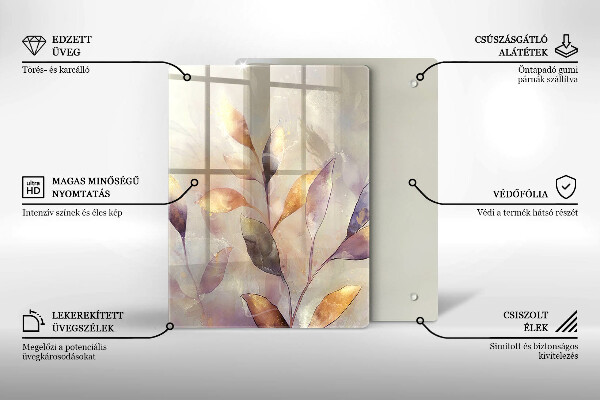 Tagliere in vetro Verdure sul tavolo