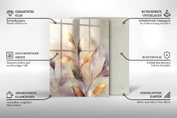 Tagliere in vetro Verdure sul tavolo