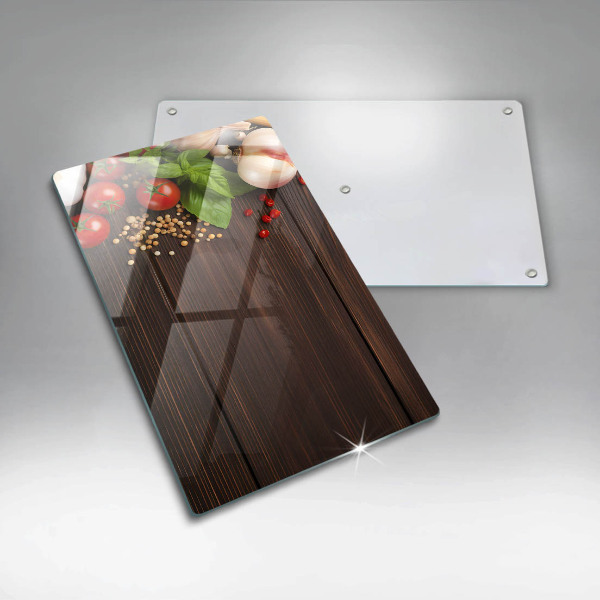 Tagliere in vetro Verdure sul tavolo