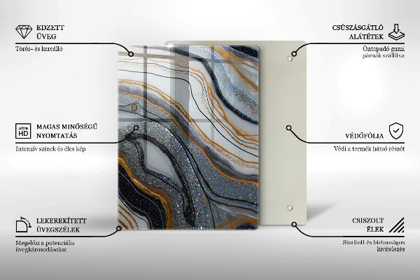 Tagliere in vetro Limoni succosi