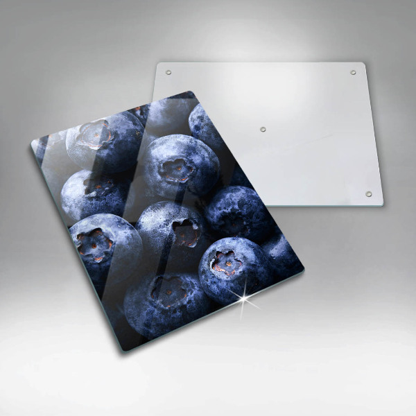 Tagliere in vetro Primo piano di frutti di bosco