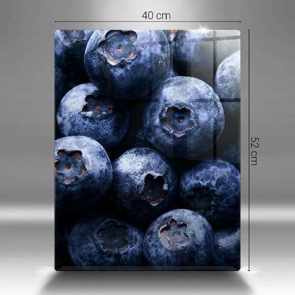 Tagliere in vetro Primo piano di frutti di bosco