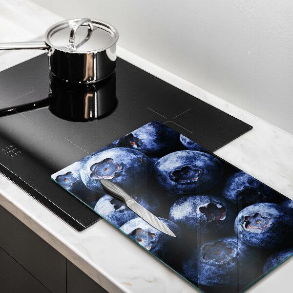 Tagliere in vetro Primo piano di frutti di bosco