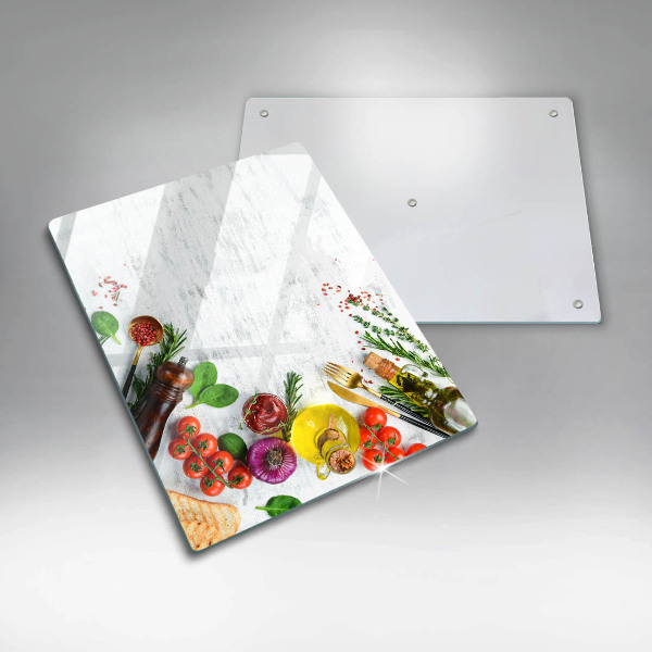 Tagliere in vetro Verdure e spezie