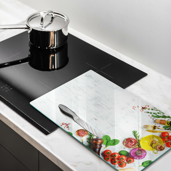 Tagliere in vetro Verdure e spezie