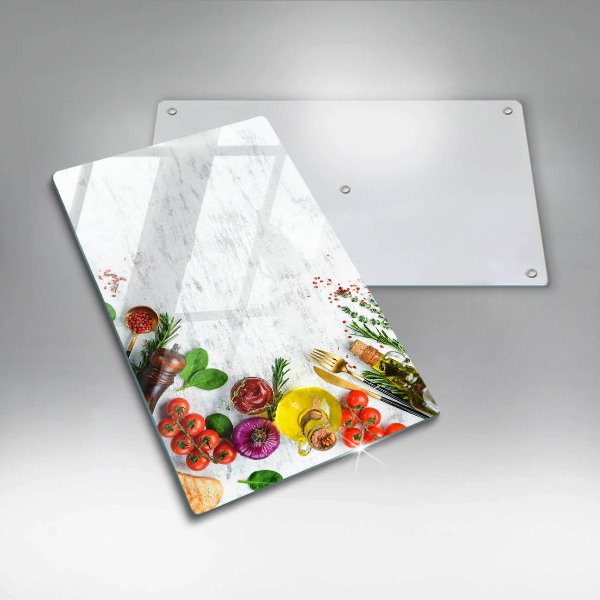 Tagliere in vetro Verdure e spezie