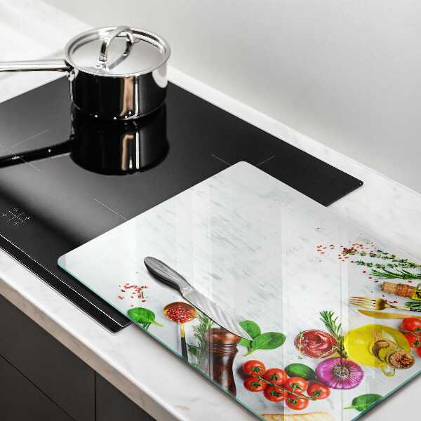 Tagliere in vetro Verdure e spezie