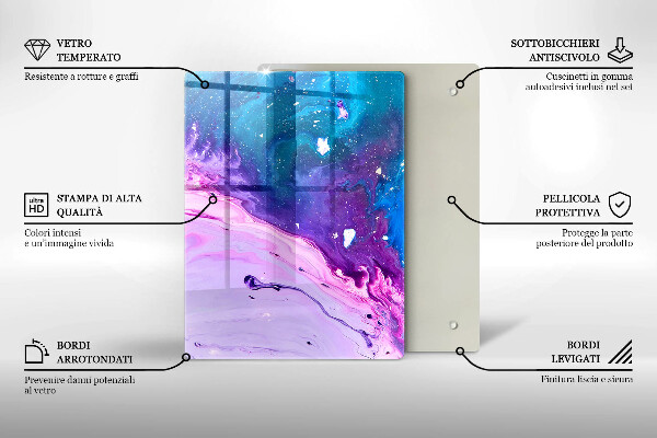 Tagliere in vetro Frutta e verdura verde