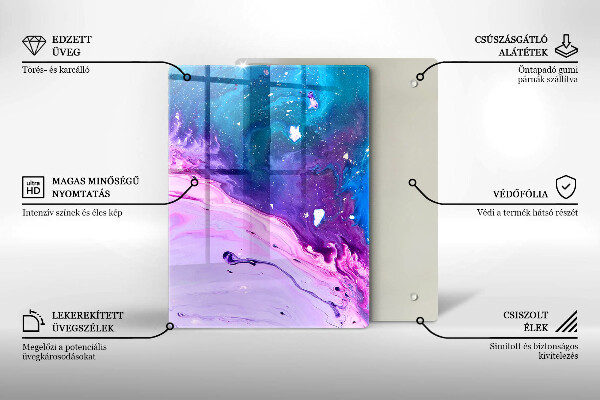 Tagliere in vetro Frutta e verdura verde