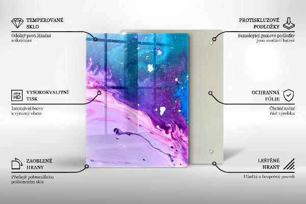 Tagliere in vetro Frutta e verdura verde