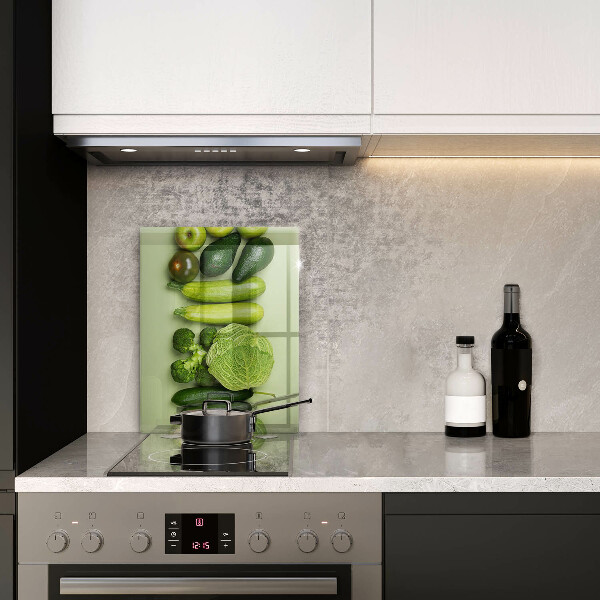 Tagliere in vetro Frutta e verdura verde