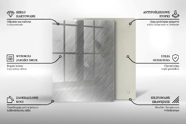 Tagliere in vetro Modello triangoli