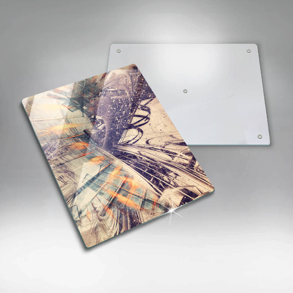 Tagliere in vetro Composizione moderna