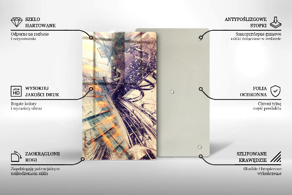 Tagliere in vetro Composizione moderna