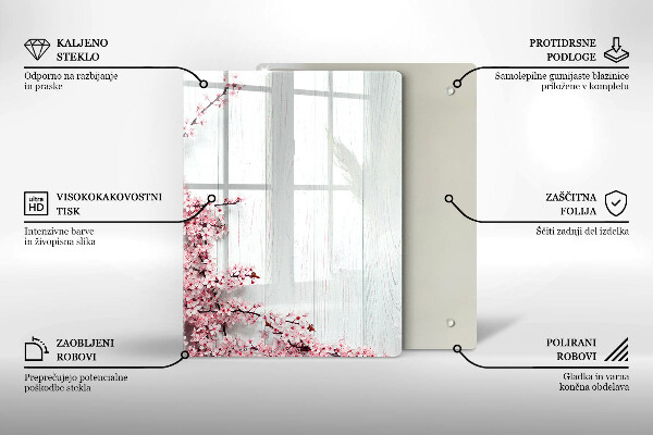 Tagliere in vetro Piume di uccelli